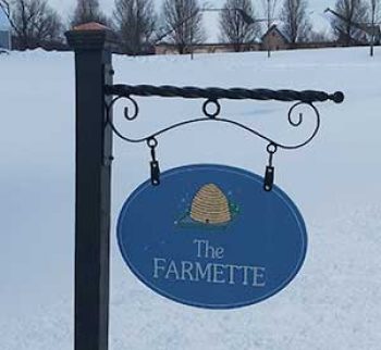 small farm sign