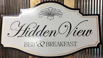 bed and breakfast sign