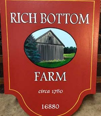 custom sign for farm