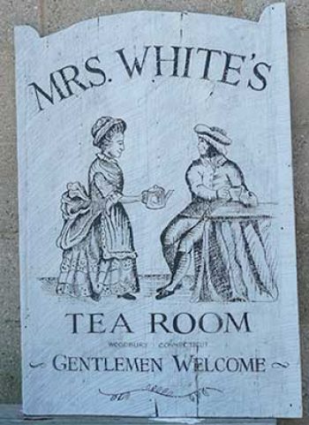 tea room sign